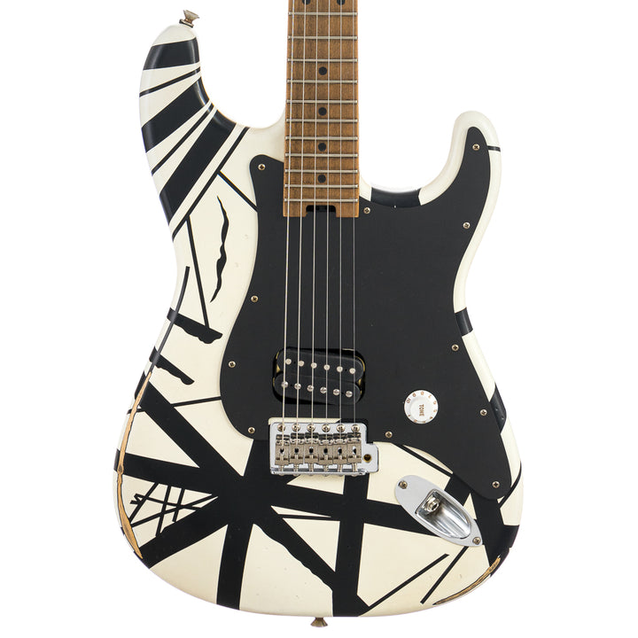 EVH Striped Series '78 Eruption - Black / White Stripes Relic (877)