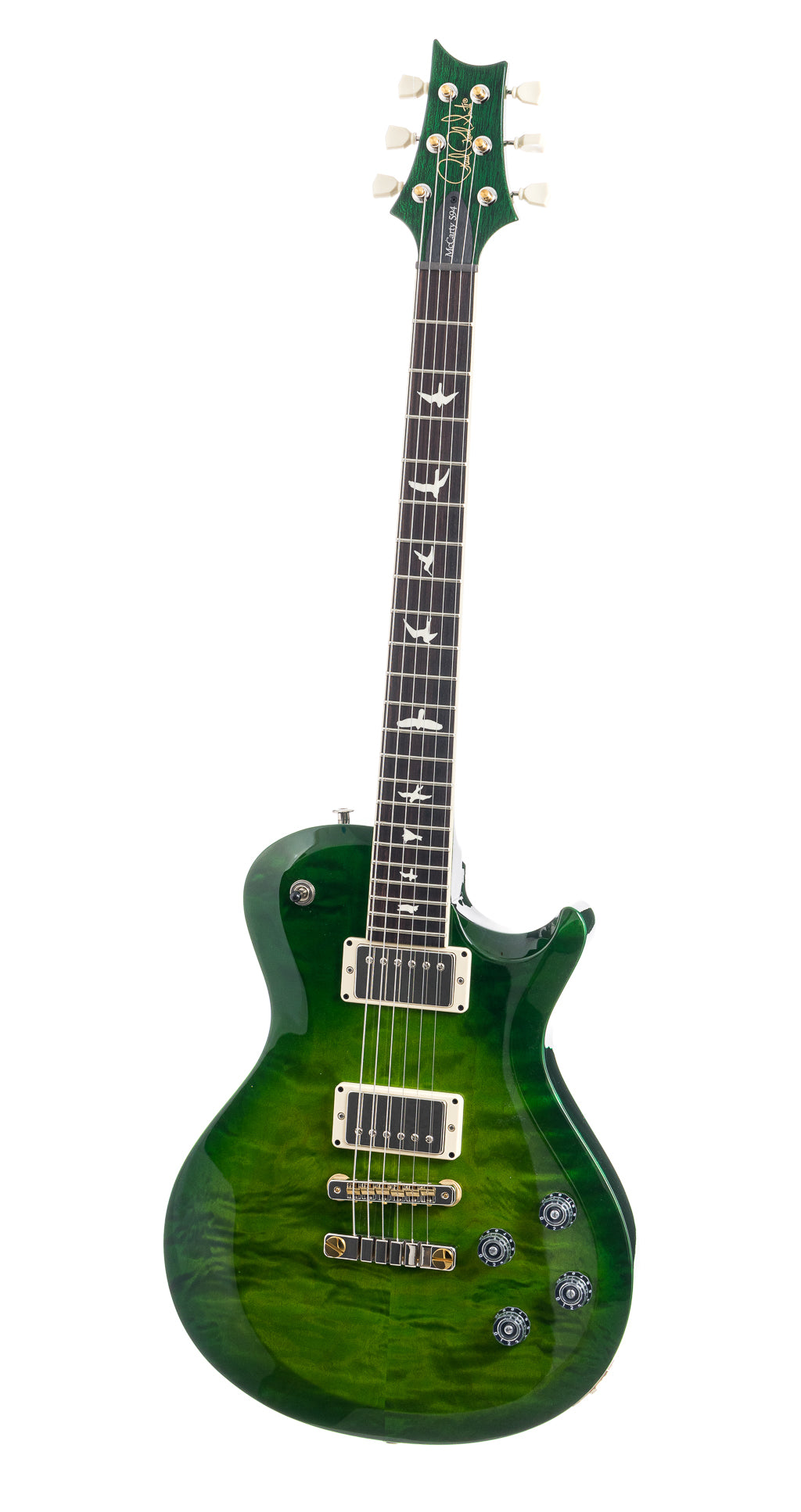 PRS S2 Singlecut McCarty 594 Quilt Maple - Lark Custom - Eriza Verde Burst (142)